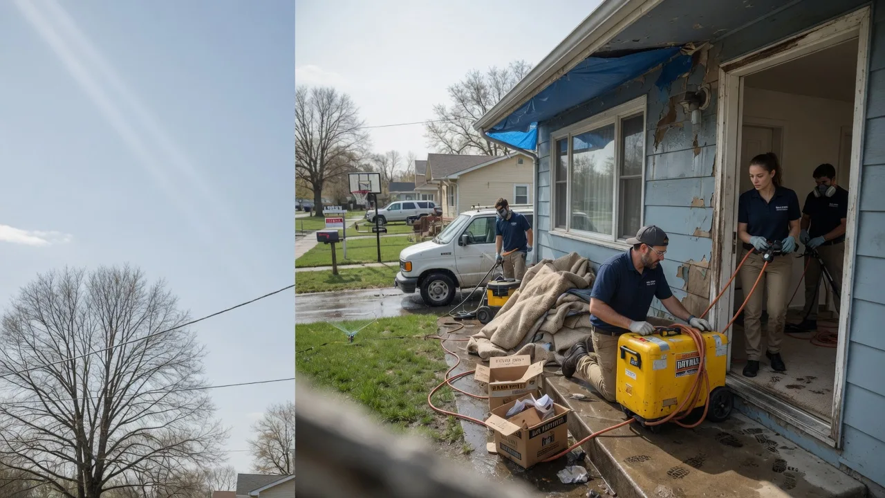 Basement Flood Cleanup in Addieville, IL near me